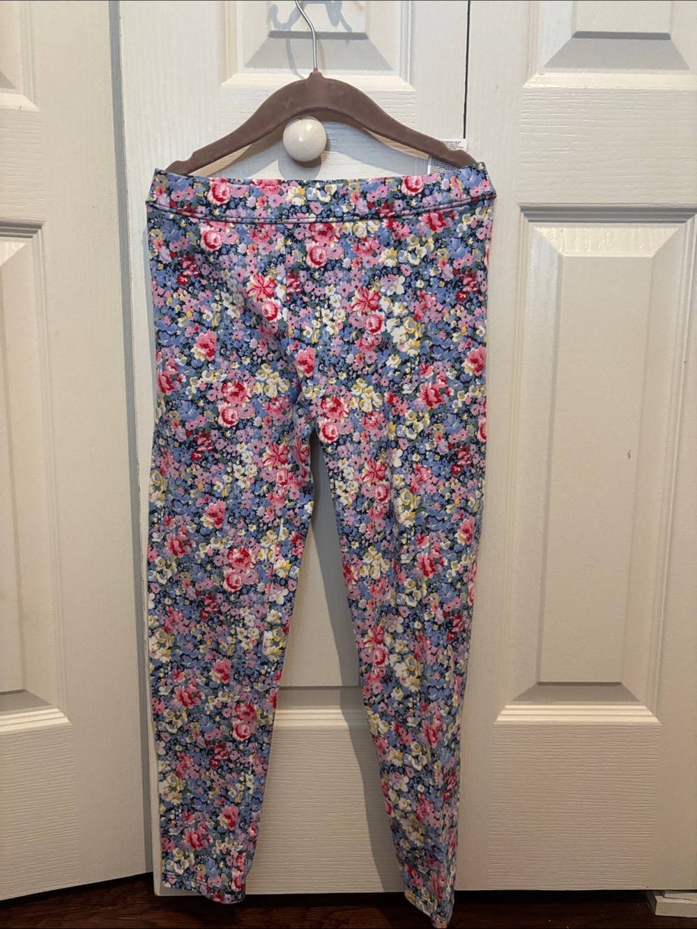 Janie and Jack Lavender Top with Floral Leggings - Picture 5 of 6